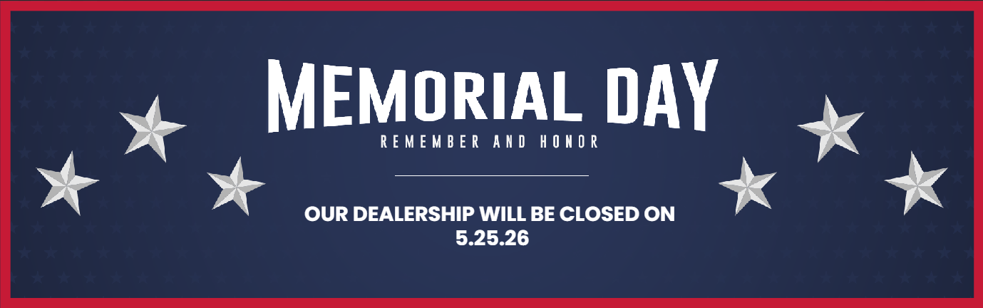 Memorial Day Closed